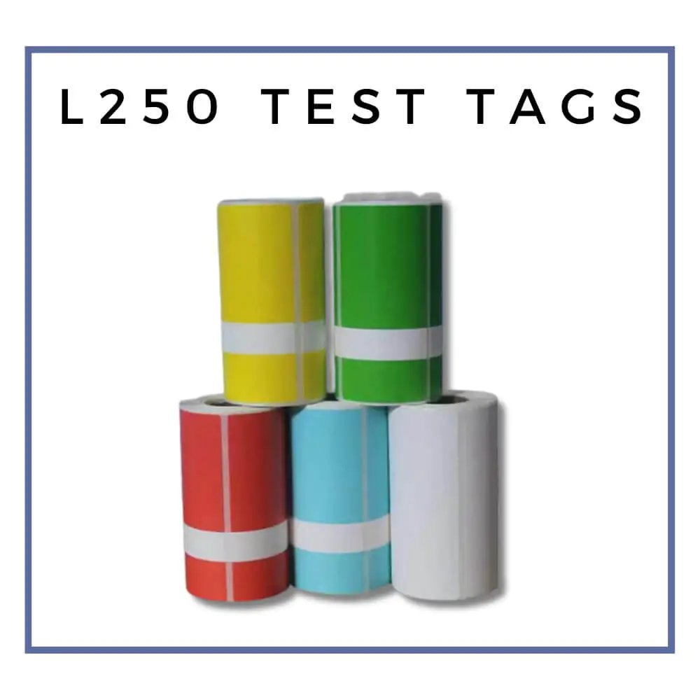 Direct Thermal Test Tags (250 roll)